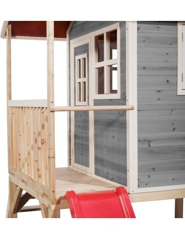 EXIT Loft 300 wooden playhouse - grey