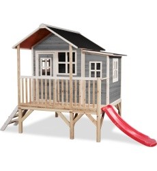 EXIT Loft 350 wooden playhouse - grey