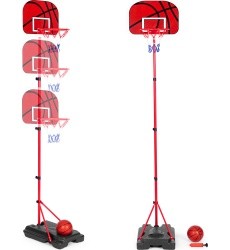 Basketball basket for children adjustable height ball pump