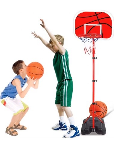 Basketball basket for children adjustable height ball pump