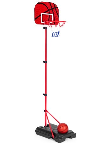 Basketball basket for children adjustable height ball pump