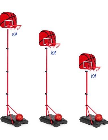 Basketball basket for children adjustable height ball pump