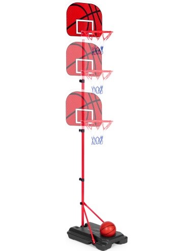 Basketball basket for children adjustable height ball pump