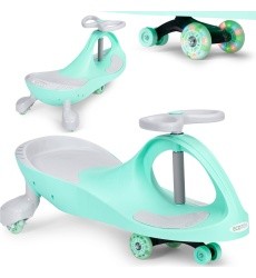 Gravity ride vehicle for kids LED wheels green ECOTOYS