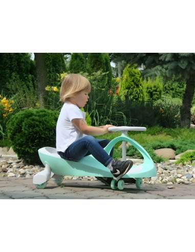 Gravity ride vehicle for kids LED wheels green ECOTOYS