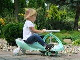 Vaikiška mašinėlė Gravity su LED ratukais, žalia, ECOTOYS