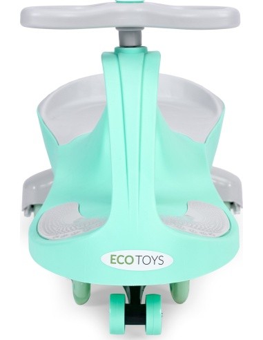 Vaikiška mašinėlė Gravity su LED ratukais, žalia, ECOTOYS