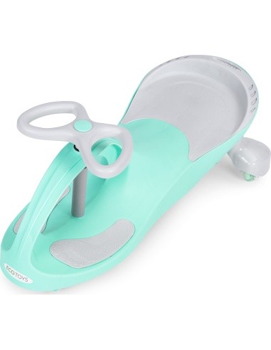Vaikiška mašinėlė Gravity su LED ratukais, žalia, ECOTOYS