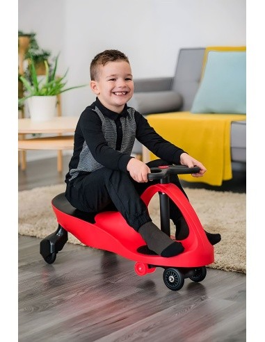 Vaikiškas gravitacinis automobilis su LED ratais, raudonas ECOTOYS
