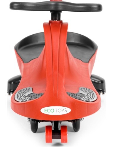 Vaikiškas gravitacinis automobilis su LED ratais, raudonas ECOTOYS