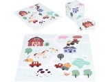Large EVA foam mat for children Farm 90,5x90,5 cm 21 el. ECOTOYS