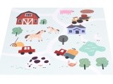 Large EVA foam mat for children Farm 90,5x90,5 cm 21 el. ECOTOYS