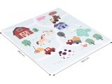 Didelis EVA putų kilimėlis vaikams Ūkis 90,5x90,5 cm 21 el. ECOTOYS