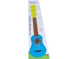 Vaikiška ukulelė medinė gitara 4 stygų nailono kramtukas ECOTOYS