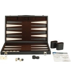 Backgammon Set Buffalo, Black, 46 x 30 cm