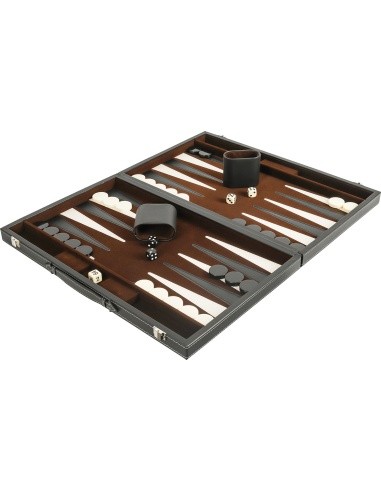 Backgammon Set Buffalo, Black, 46 x 30 cm
