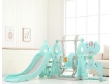 Children’s Slide with Swing, Basketball Hoop & Soccer Goal inSPORTline Multino 5-in-1 - Green