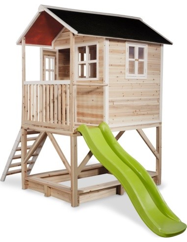 EXIT Loft 500 wooden playhouse - natural
