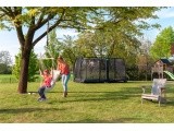 EXIT Allure Premium ground trampoline 214x366cm - black