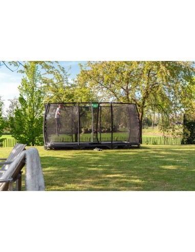 EXIT Allure Premium ground trampoline 214x366cm - black