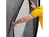 EXIT Dynamic ground level trampoline 305x519cm with safety net - black