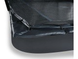 EXIT Dynamic ground level trampoline 305x519cm with safety net - black