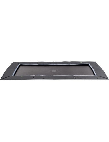 Įleidžiamas sportinis batutas EXIT Dynamic 305x519 cm, juodas