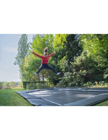 Įleidžiamas sportinis batutas EXIT Dynamic 305x519 cm, juodas