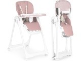 Feeding chair height adjustment eco leather straps double tray