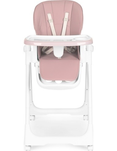 Feeding chair height adjustment eco leather straps double tray