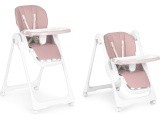 Feeding chair height adjustment eco leather straps double tray