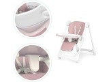 Feeding chair height adjustment eco leather straps double tray