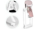 Feeding chair height adjustment eco leather straps double tray