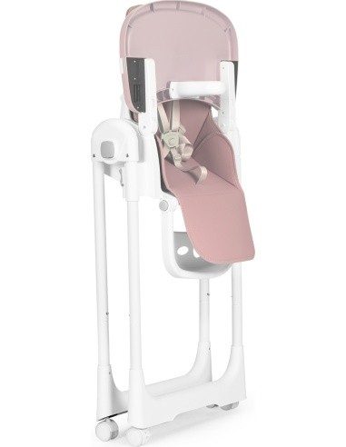 Feeding chair height adjustment eco leather straps double tray