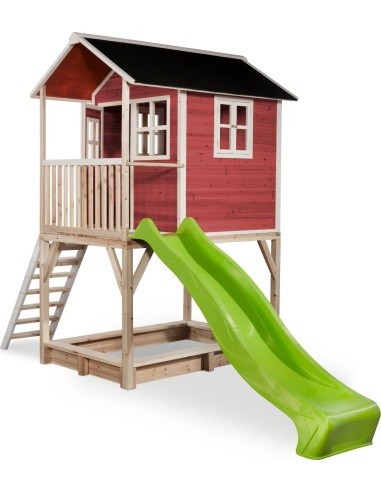EXIT Loft 700 wooden playhouse - red