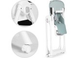 Feeding chair height adjustment eco leather straps double tray