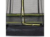 EXIT Silhouette ground trampoline 244x366cm with safety net - black Outdoor Rectangular Coil spring Sunken trampoline