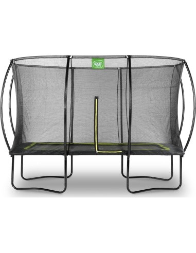 EXIT Silhouette trampoline 244x366cm - black Outdoor Rectangular Coil spring Above ground trampoline