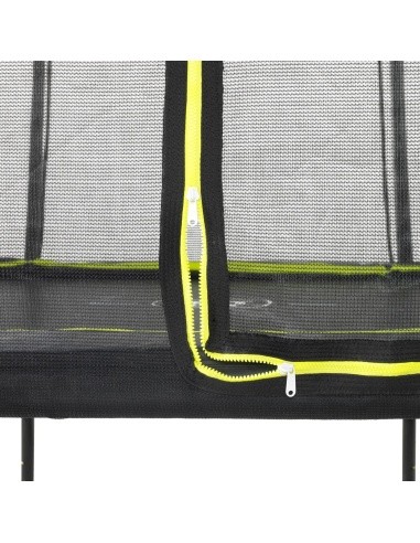 EXIT Silhouette trampoline 244x366cm - black Outdoor Rectangular Coil spring Above ground trampoline
