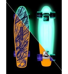 Šviečianti tamsoje mini riedlentė Street Surfing Beach Board Glow Mystic Forest 22.5”