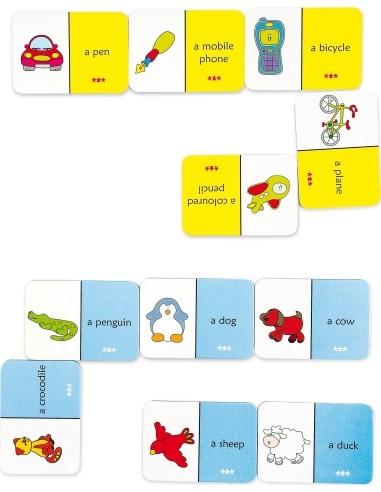 Domino - Gyvūnai. Anglų kalba