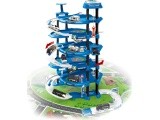 Car garage XXL police station 5 levels + mat with city 82 elements