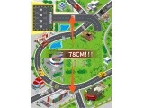 Car garage XXL police station 5 levels + mat with city 82 elements