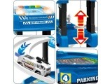 Car garage XXL police station 5 levels + mat with city 82 elements