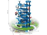 Car garage XXL police station 5 levels + mat with city 82 elements