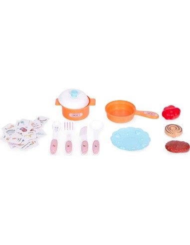 Kids kitchen sounds LED sink 10 accessories