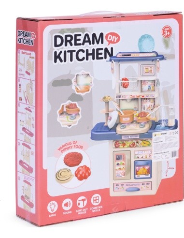 Kids kitchen sounds LED sink 10 accessories