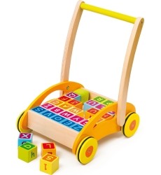 Baby walker with blocks