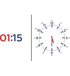 Clock dominos