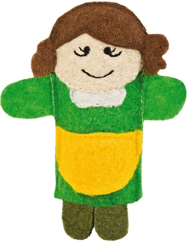 Finger puppets set. Little Red Riding Hood